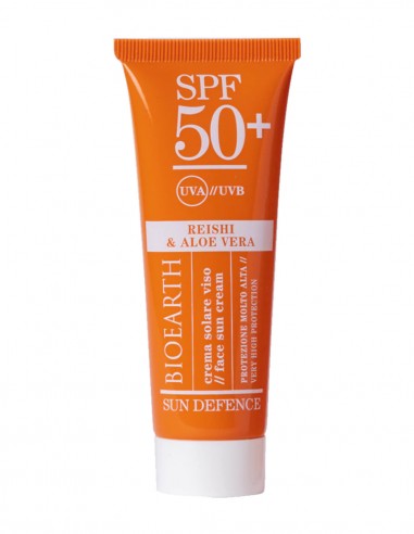 Crema solara ten SPF50 cu ganoderma si aloe - Sun Defence Bioearth