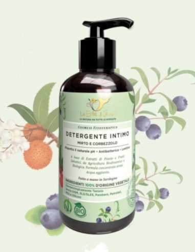 Gel intim cu mirt si iarba neagra, 200ml - Erbe di Janas