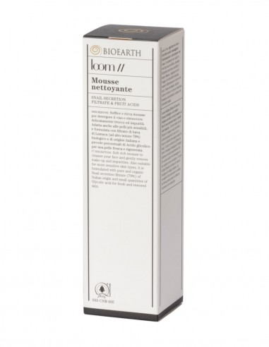 Spuma curatare ten cu extract de melc, 200ml - Loom Bioearth - ambalaje