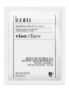 Masca servetel ten cu melc si acid hialuronic - Loom Bioearth