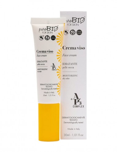 Crema bio ten uscat cu acid hialuronic, 30ml - PuroBio