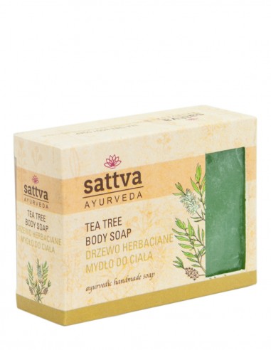 Sapun cu glicerina si tea tree, 125gr – Sattva Ayurveda