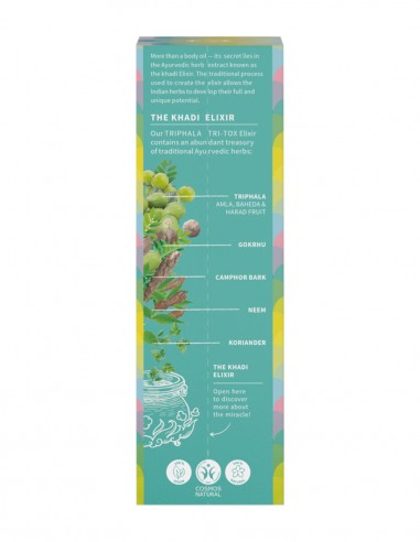 Ulei Indian corp Triphala Tri-tox - Khadi - verso