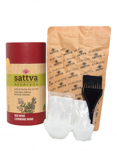 Vopsea de par Red Wine – Sattva Ayurveda