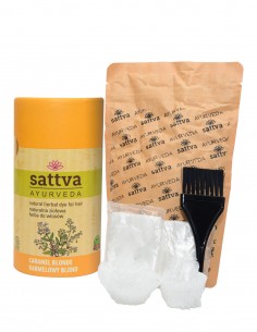 Vopsea de par Blond Caramel, 150gr – Sattva Ayurveda 2