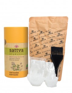 Vopsea de par Blond Deschis, 150gr – Sattva Ayurveda 2
