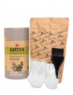 Vopsea de par Blond Cenusiu, 150gr – Sattva Ayurveda 2
