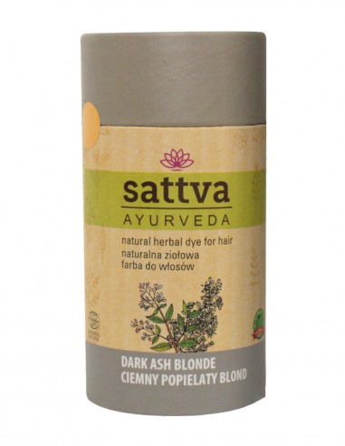 Vopsea de par Blond Cenusiu Inchis, 150gr – Sattva Ayurveda