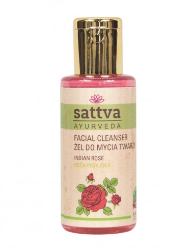 Gel de curatare fata cu Trandafir, 100ml - Sattva Ayurveda