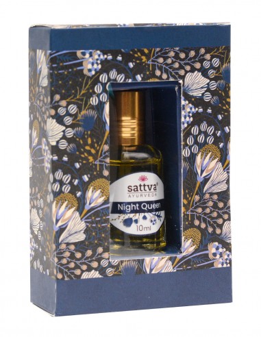 Ulei de parfum Night Queen,10ml - cutie - Sattva Ayurveda