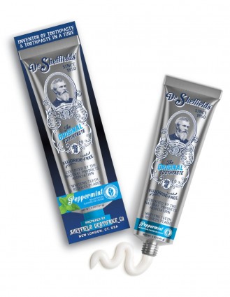 Pasta de dinti fara fluor cu menta, 140 ml - Dr. Sheffields