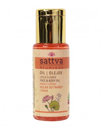 Ulei pentru fata si corp cu Lotus, 50ml – Sattva Ayurveda