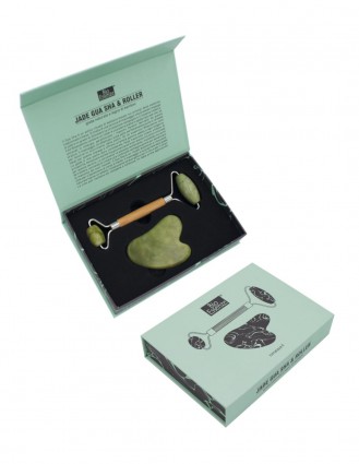 Gua Sha si rola din jad verde – Bio Essenze