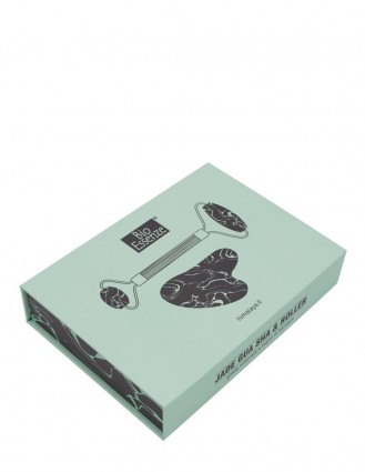 Gua Sha si rola din jad verde – Bio Essenze