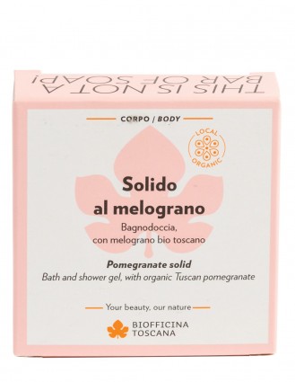 Gel de dus și sampon solid cu rodie, 80gr – Biofficina