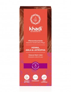 Henna cu amla si jatropha (Rosu) - vopsea de par naturala