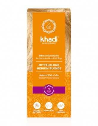 Henna Blond Mediu Vopsea de par Khadi