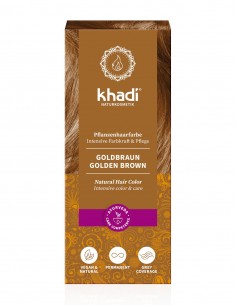 Vopsea de par naturala Saten Auriu - Khadi
