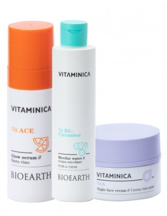 Set ser si crema de fata cu retinol – Vitaminica Bioearth