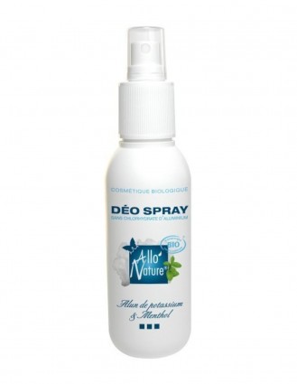 Deodorant spray cu piatra de alaun si menta Allo'Nature