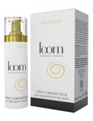 Crema depigmentare pete cu melc, ten uscat, 30ml -  Loom Bioearth