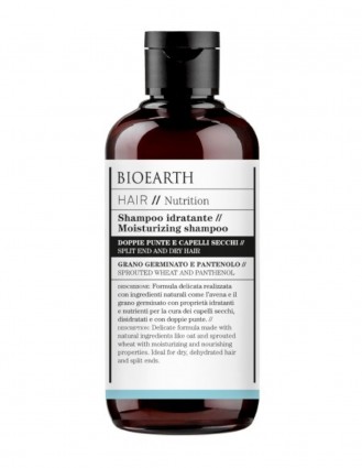 Sampon hidratant pentru par uscat, 250ml -  Hair Bioearth