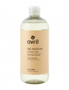 Gel de dus bio cu flori de portocale, 500ml - Avril