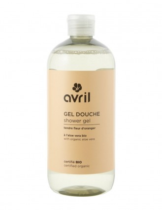 Gel de dus bio cu flori de portocale, 500ml - Avril