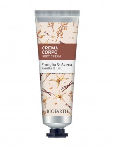 Crema de corp parfumata cu vanilie si ovaz, 75ml – Family Bioearth