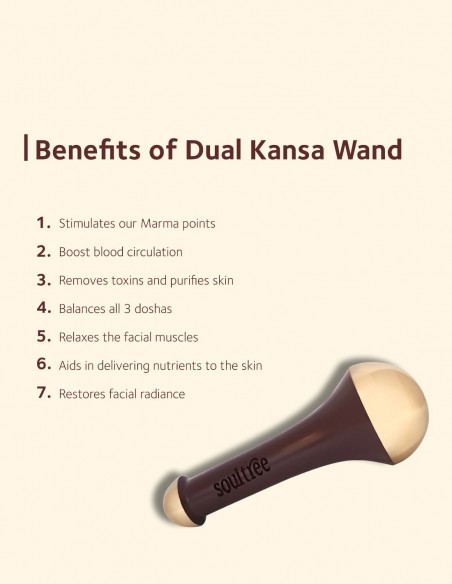 Dispozitiv masaj ten si corp Ayurvedic Dual Kansa Wand – Soultree