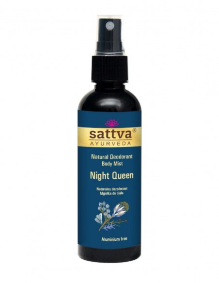 Deodorant fara aluminiu Night Queen, 80ml - Sattva