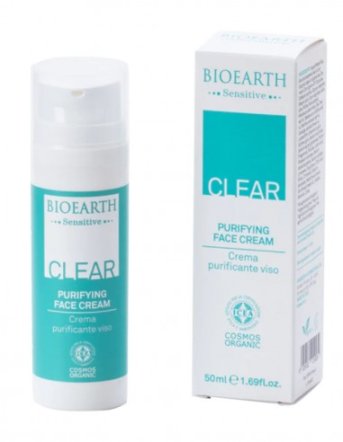 Crema de fata cosuri, pori dilatati, piele lucioasa, 50ml – Clear Bioearth