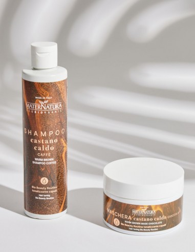 Set sampon nuantator si masca nuantatoare Saten Cald - Maternatura