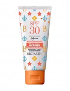 Crema solara SPF 30, fata si corp, rezistenta la apa, 100ml - Bioearth 2