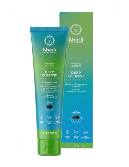 Sampon clarifiant cu cărbune Deep Cleanse, 150ml – Khadi