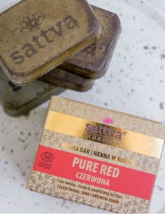 Vopsea henna Rosu Pur cu unt de shea si uleiuri, 3x80gr – Sattva Ayurveda 2