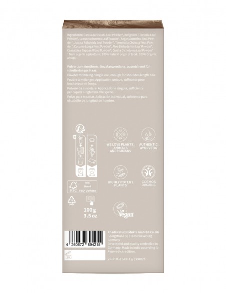 Vopsea de par Blond Berlin, blond cenusiu – Khadi