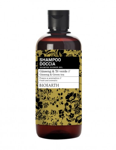 Sampon si gel de dus Ginseng si Ceai Verde, 500ml – Family Bioearth