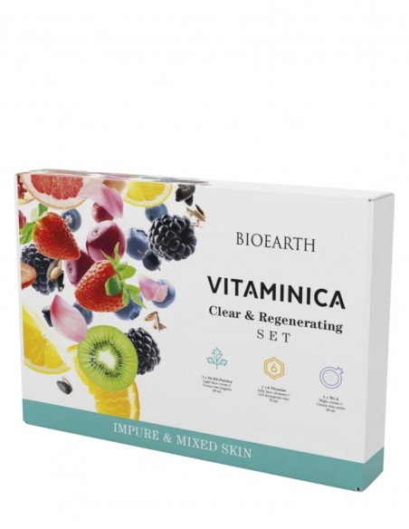 Set cosmetice ten mixt, impur Clear & Regenerating Vitaminica - Bioearth