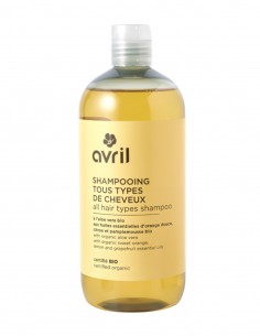 Sampon fara sulfati pentru toate tipurile de par, 500ml - Avril