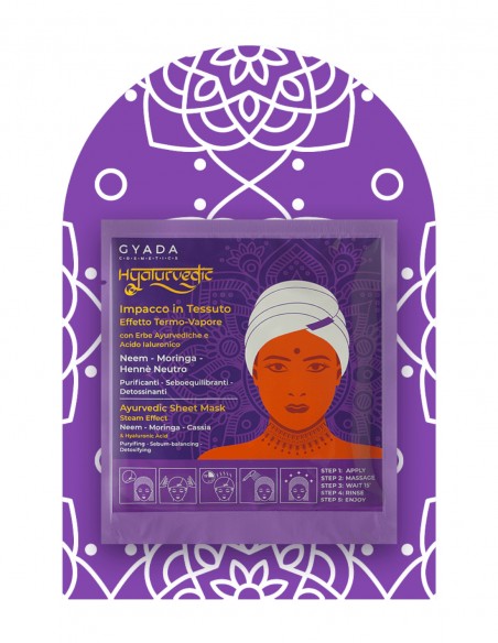 Masca de par purificatoare tip casca cu efect termic – Hyalurvedic Gyada