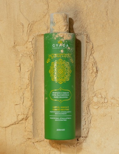 Sampon fortifiant cu methi, maca si cassia, 200ml – Hyalurvedic Gyada