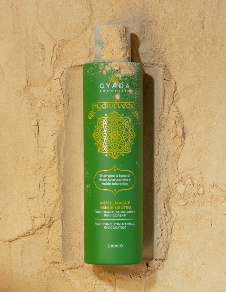 Sampon fortifiant cu methi, maca si cassia, 200ml – Hyalurvedic Gyada