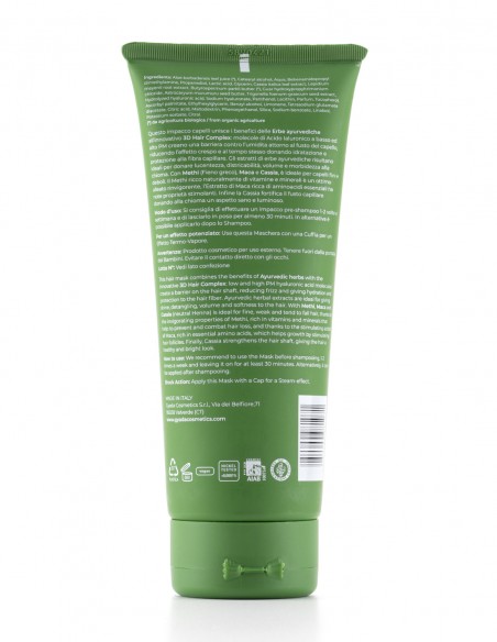 Masca de par crema fortifianta cu methi si acid hialuronic, 200ml – Hyalurvedic Gyada