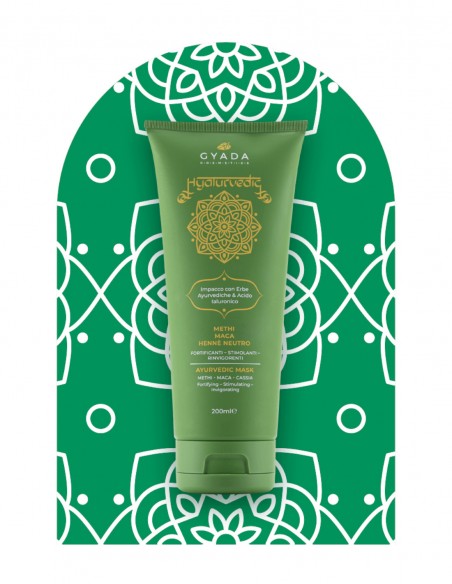 Masca de par crema fortifianta cu methi si acid hialuronic, 200ml – Hyalurvedic Gyada