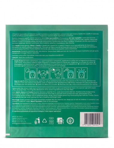 Masca de par fortifianta tip casca cu efect termic – Hyalurvedic Gyada