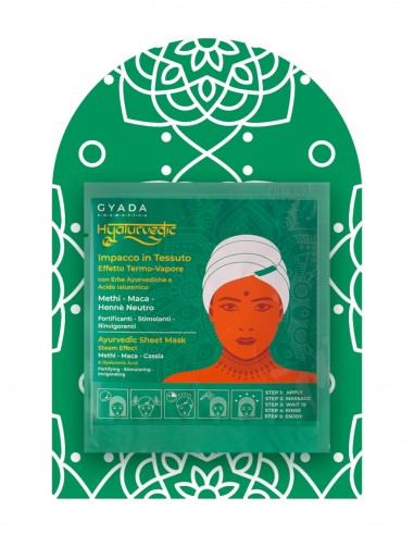 Masca de par fortifianta tip casca cu efect termic – Hyalurvedic Gyada