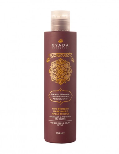 Sampon revitalizare culoare par saten, 200ml – Hyalurvedic Gyada