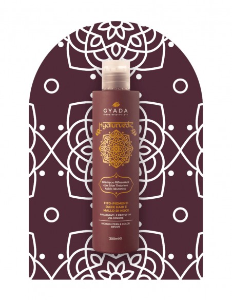 Sampon revitalizare culoare par saten, 200ml – Hyalurvedic Gyada