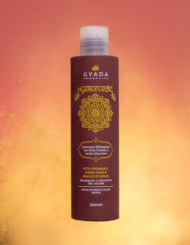 Sampon revitalizare culoare par saten, 200ml – Hyalurvedic Gyada